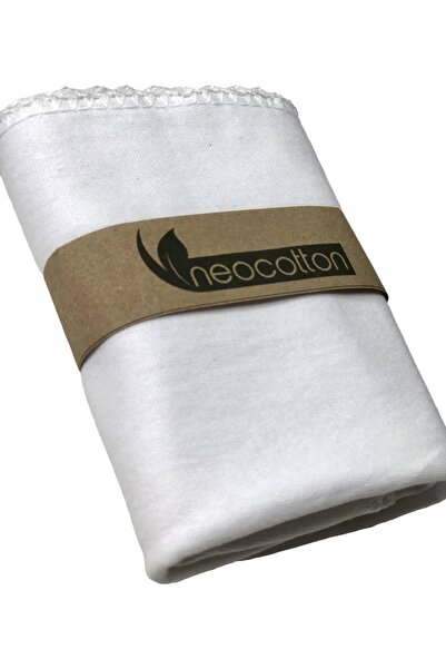 Bebek Pamuklu Ağız Ve Yüz Temizleme Mendili Nostalji Oyalı ( 7'li 22*22 Cm )