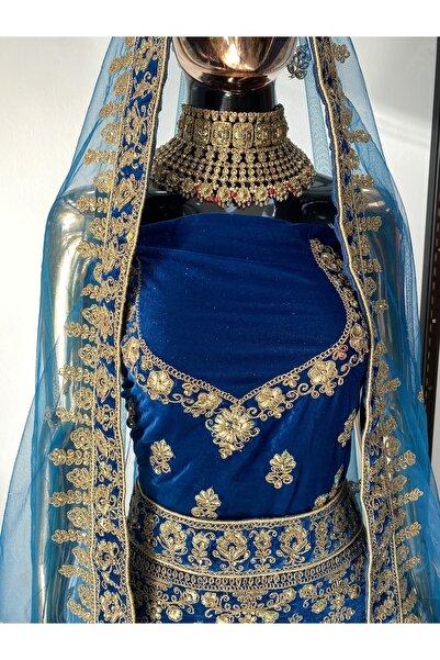 Aashiv's Collection Kına Elbisesi - Hint Elbisesi - Kaftan - Lehenga