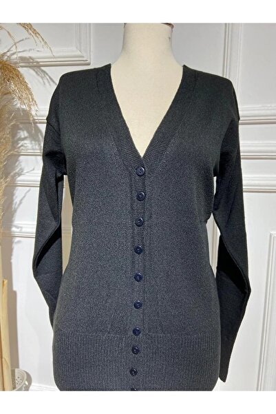 Nacar Kadın Ince Triko Mevsimlik Cepli Anne