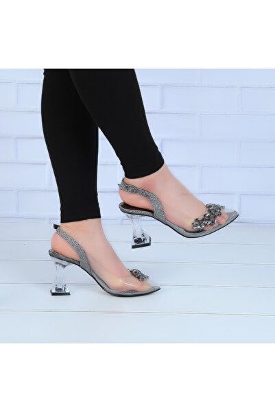 Ayakcenter Scusi Pantofi Transparenti damă Toc 8cm