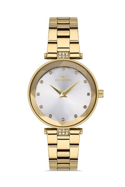 FERRO Yellow Steel Cord Women's Wristwatch Fl21297a-b