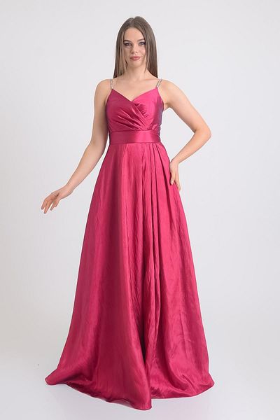 SpringStore Rochie de seara din tafta cu bretele Fujya