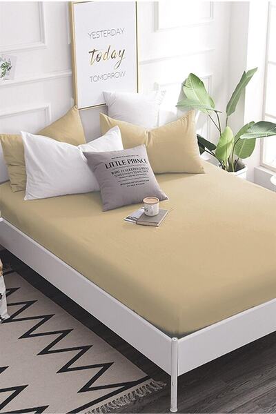Sheri Home Tekstil Bamboo-penye Çarşaf (jumbo Boy ) Lastikli 200 X 200 - Soft...