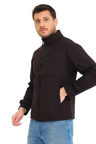 Şensel Παλτό Softshell, Μαύρο -91e650- Υδατοαπωθητικό και Αντιανεμικό