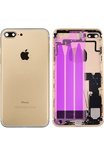 Genos Iphone 7 Plus Uyumlu Dolu Kasa Gold (altın Renk) Şarj Soketi+on Off Flex+ses Flex Üstünde