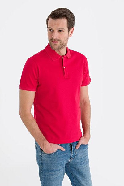 Pierre Cardin Slim Fit Polo Neck Basic T-shirt