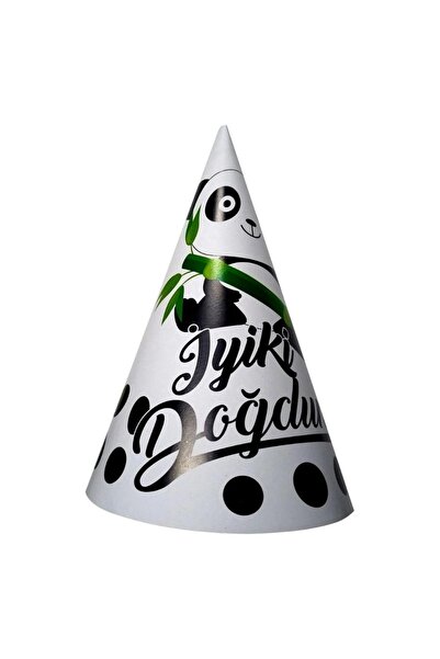 parti sürprizi Сладка шапка за рожден ден на панда, 8 части