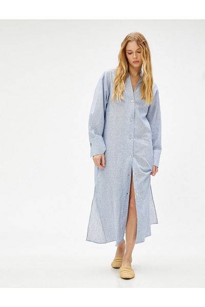 Koton Kleid - Blau - Blusenkleid