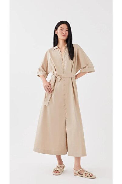 LC Waikiki Γυναικείο φόρεμα με γιακά πουκάμισο