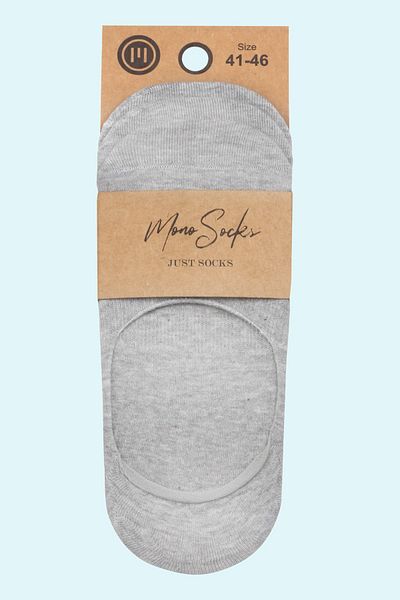 Mono Socks 3 Συσκευασίες γκρι κάλτσες μπαλαρίνας