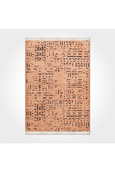 Crea Halı Crea Kesme Oda Halısı Modern 120x300 Vena 8013s Turuncu