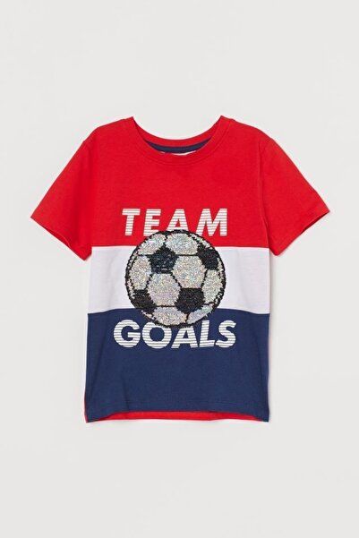 Pink Hippo Kids Boy's Ball Sequined T-shirt