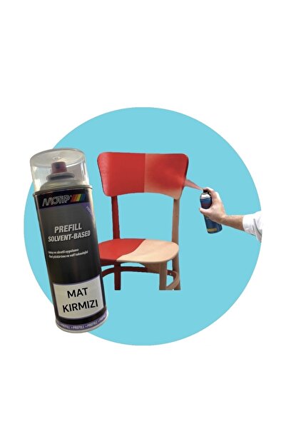 Motip Mobilya Ahşap Boyası Sprey Mat Kırmızı