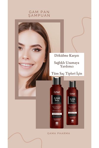 GAM 275ml Anti-Hair Loss - Daily Care Shampoo for All Hair Types