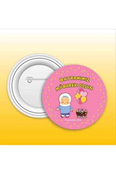 annemektebi dükkan 5 Adet Bayram Temalı Kız Rozeti