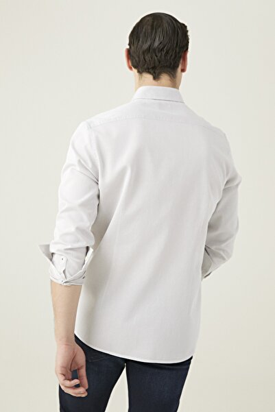 Tween Slim Fit Vizon %100 Pamuk Gömlek
