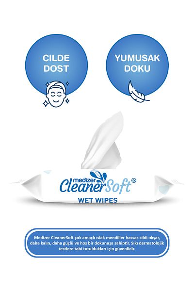 Medizer Cleanersoft Wet Wipes 90 Pack 36 Pack 3240 Sheets Wet Towels Suitable for Babies
