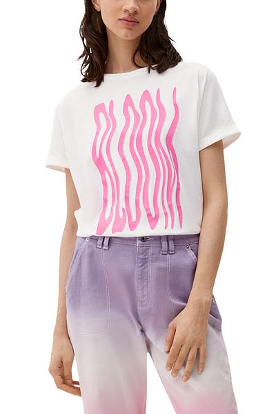 QS by s.Oliver T-Shirt - Weiß - Regular Fit