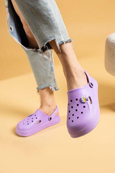 Pembe Potin Lilac Eva - Comfortable Sandals Slippers, Comfort for Women, Sea, Beach, Chef, Doctor, Nurse, Hospital, Teacher