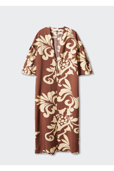 MANGO Woman Desenli Dökümlü Kaftan