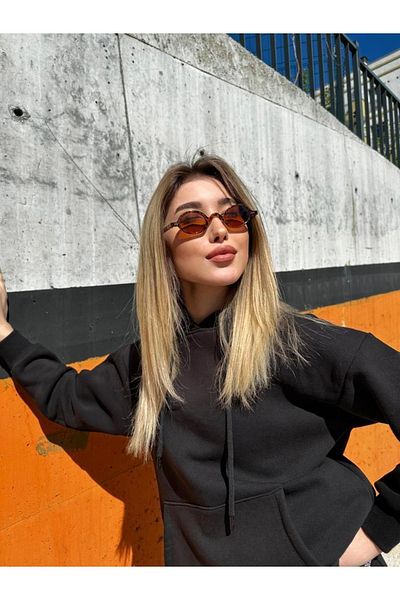 SOLİVAGANT Unisex Retro Minimal Leopard Sunglasses