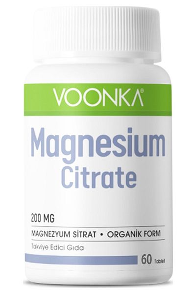 Voonka New Production - Magnesium Citrate 200 Mg, 60 Tablets