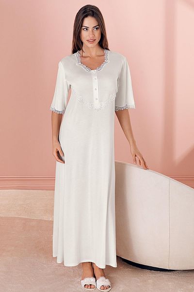 Espuar Women's 381 Combed Comfortable Maternity Single Nightgown