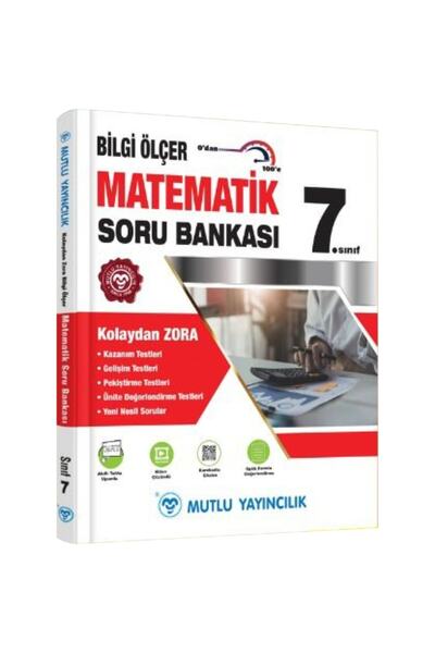 Mutlu Yayıncılık 7. Sınıf Matematik Bilgi Ölçer Soru Bankası