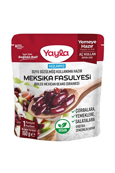 Yayla Haşlanmış Suyu Süzülmüş Meksika Fasulyesi 150 gr