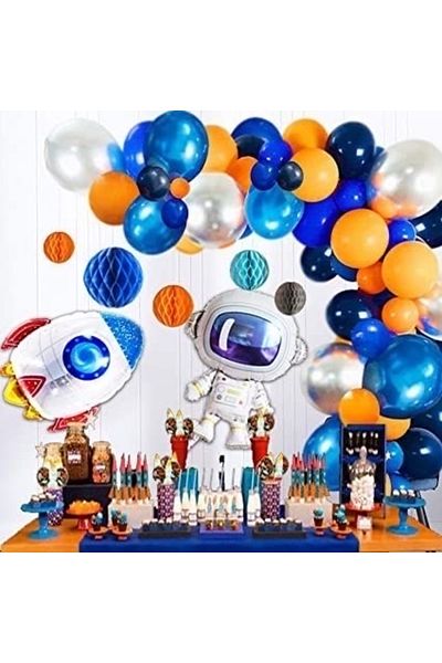 MFM Party Astronaut Foil Chain Balloon Set