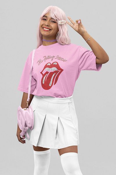 SUNFREE Μπλουζάκι με στάμπα των Rolling Stones