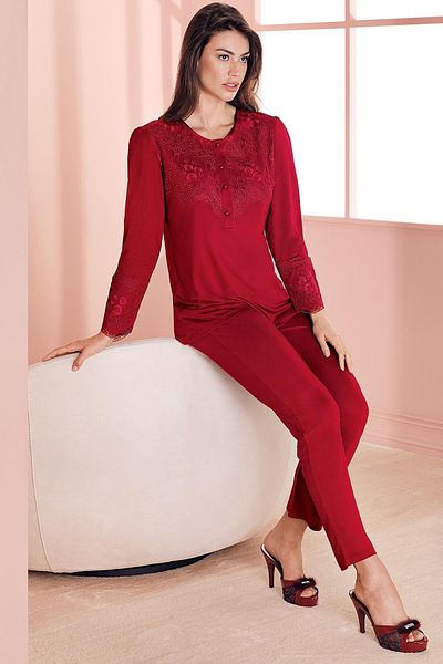 Espuar Women's Combed Comfortable Maternity Pajamas Set