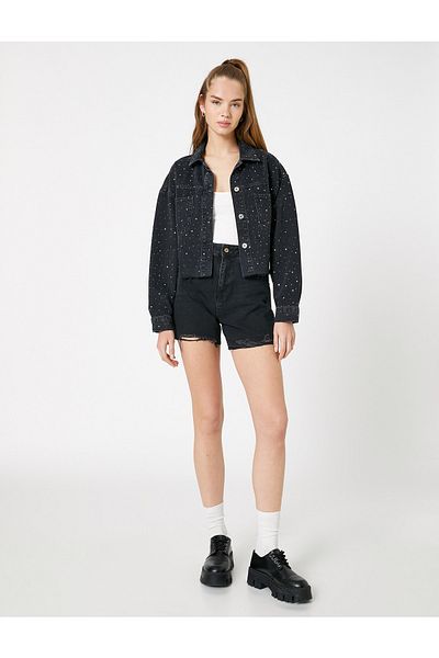 Koton Jacke - Schwarz - Regular Fit