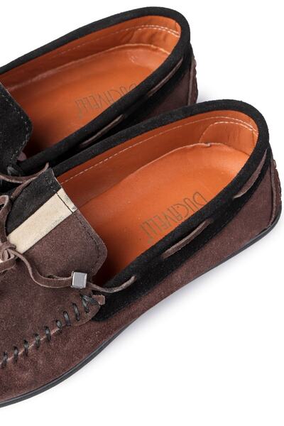 Ducavelli Colore Hakiki Deri Erkek Günlük Ayakkabı, Loafer Ayakkabı, Hafif Ayakkabı, Süet Loafer