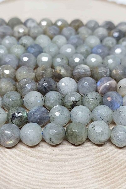 Yasamtohumu Veličina narukvice Labradorit kamen svetle boje fasetirani kroj p...