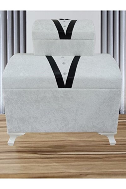 Sandık Dünyası Söz Nişan Bohça Gelin Damat Çeyiz Sandığı 2li 0102b