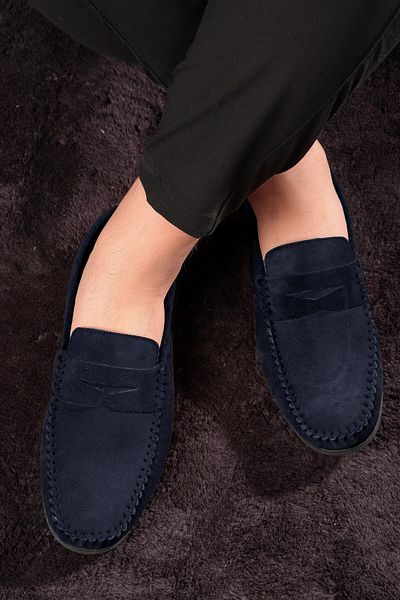Ducavelli Naran Freizeitschuhe für Herren aus echtem Leder, Loafer-Schuhe, leichte Schuhe, Wildlederschuhe