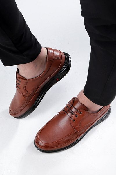 Ducavelli Poce Γνήσιο Δερμάτινο Comfort Orthopedic Ανδρικά Casual Παπούτσια, Πατερικά Παπούτσια, Ορθοπεδικά Παπούτσια