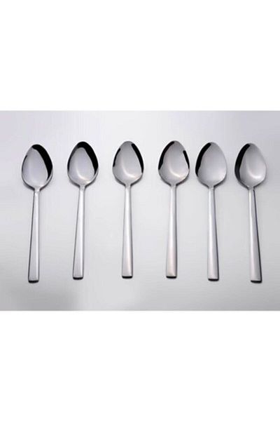 MUTFAKCI Gray Steel 12-Piece Stick Model Teaspoon