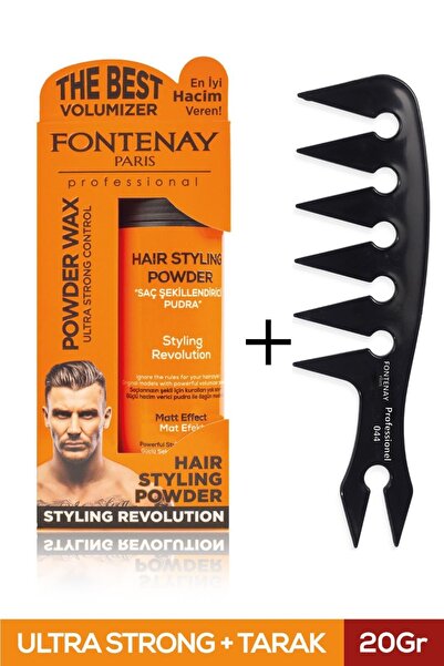 Fontenay Saç Şekillendirici Pudra Toz Wax Ultra Strong Turuncu 20gr + Geniş A...