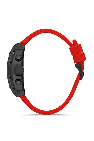 FERRO Men's Claret Red Silicone Cord Wristwatch - Fm11001d-r