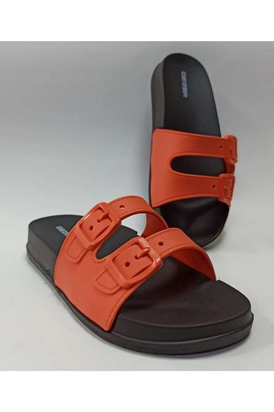 GEZER Turuncuu Talpa Anatomică Din Plastic Moale Extra Ușoare Papuci De Interioare Dame Piscina Mare Plaja
