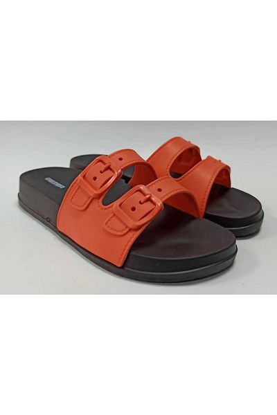 GEZER Turuncuu Talpa Anatomică Din Plastic Moale Extra Ușoare Papuci De Interioare Dame Piscina Mare Plaja