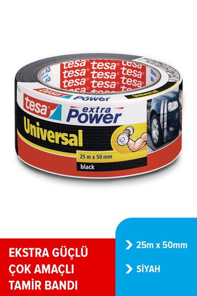 Tesa Duct Tamir Bandı, Extra Power Universal Siyah, 25m X 50mm