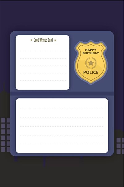 neşeli günlerim Čestitke za rođendan sa temom policije, 20 komada