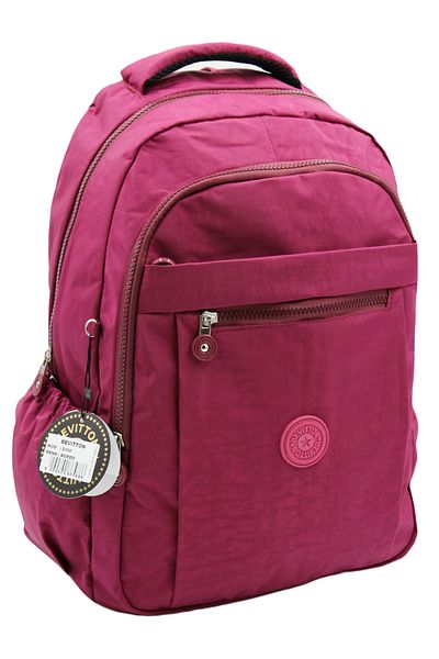 Bevitton Unisex Claret Red School Backpack Αδιάβροχο ύφασμα 2300