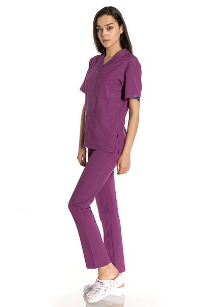 TIPMOD Unisex Bat Sleeve Lycra Doctor / Nurse Jersey Purple