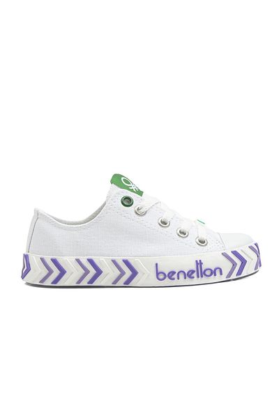 Benetton ® |   Bn-30635-3374 Alb Liliac - Pantofi sport pentru copii