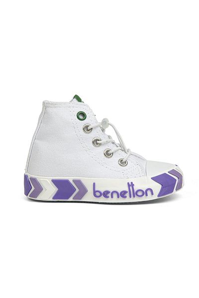 Benetton ® |   Bn-30646 - 3394 Alb Liliac - Pantofi sport pentru copii