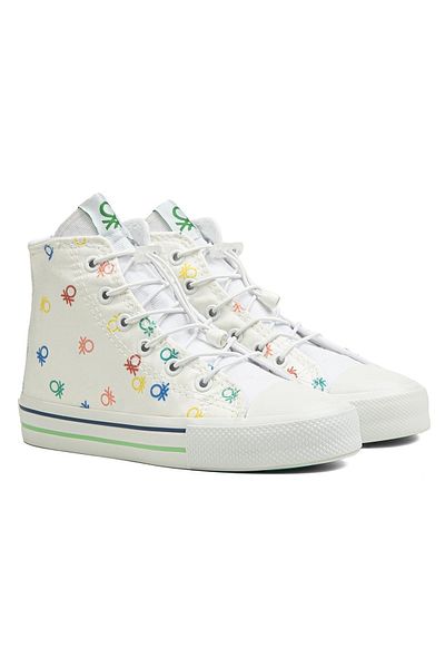 Benetton ® |   Bn-90183 - 3394 Alb - Pantofi sport pentru copii